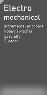 Incremental encoders, rotary swichtes, custom electromechanical components